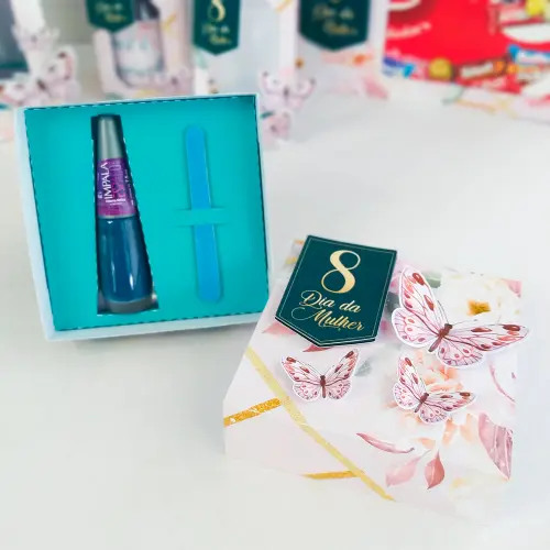 Arquivo de corte Caixa Esmalte e Lixa Dia das Mulheres