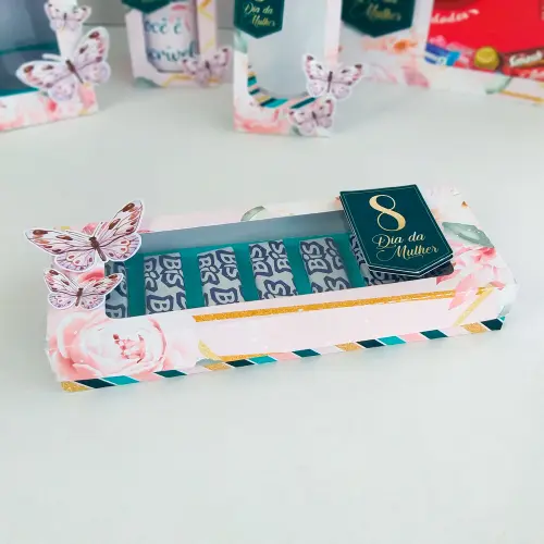 Arquivo de corte Caixa para 7 Bis Dia das Mulheres