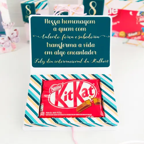 Arquivo de Corte Caixa para 1 KitKat Dia das Mulheres