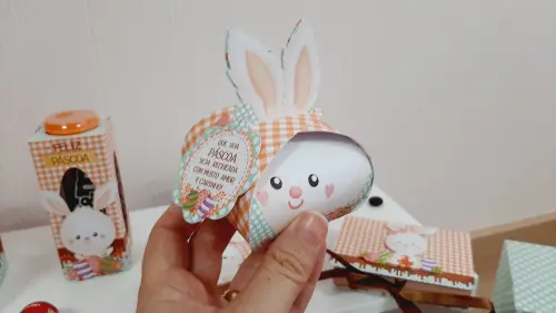 Arquivo de Corte caixa bombom coelho páscoa