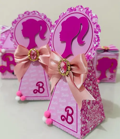 Arquivo de Corte caixa piramide barbie