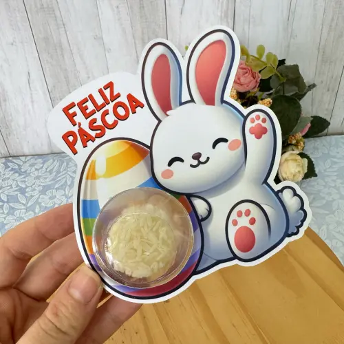 Arquivo de Corte Cartão Blister Pascoa