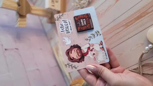 Arquivo de corte card chocolate la creme pascoa