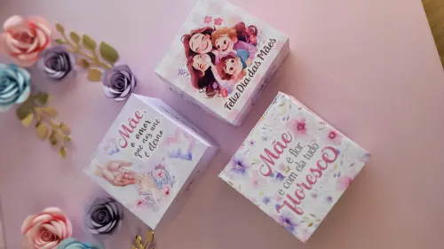 Arquivo de corte caixa 4 doces dia das mães