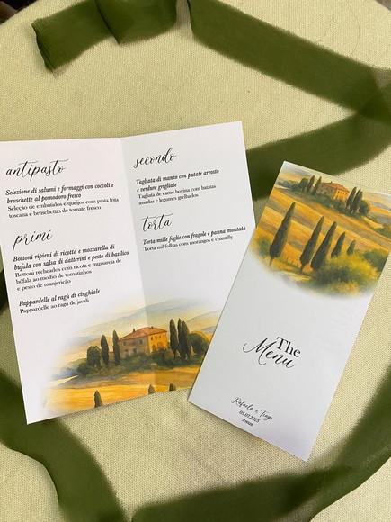 Menu Casamento (1 Dobra)