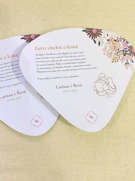 Leque de Casamento Personalizado