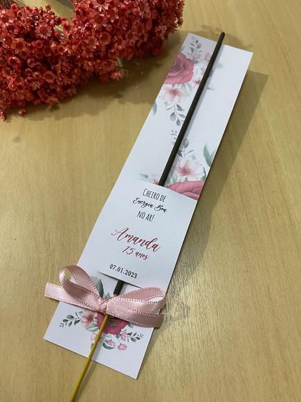 Lembrancinha 15 Anos Incenso com Capinha Personalizada