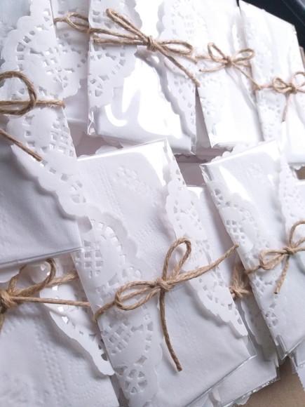 Lágrima de Alegria Rustica com Papel Rendado
