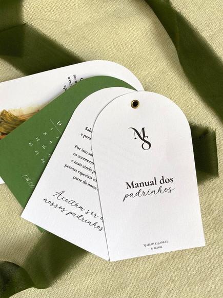 Manual dos Padrinhos - Modelo Card com Corte em Arco