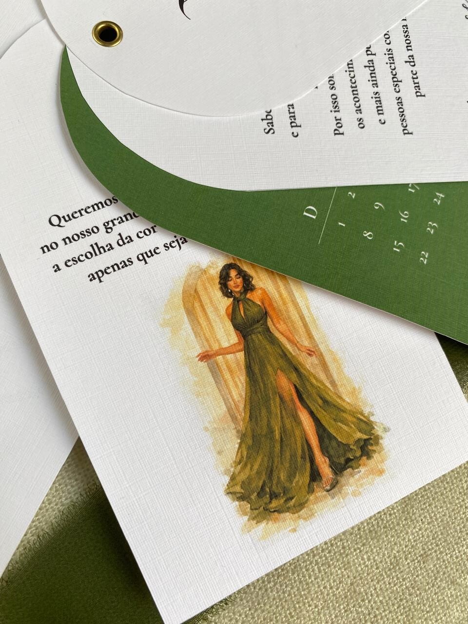Manual dos Padrinhos - Modelo Card com Corte em Arco