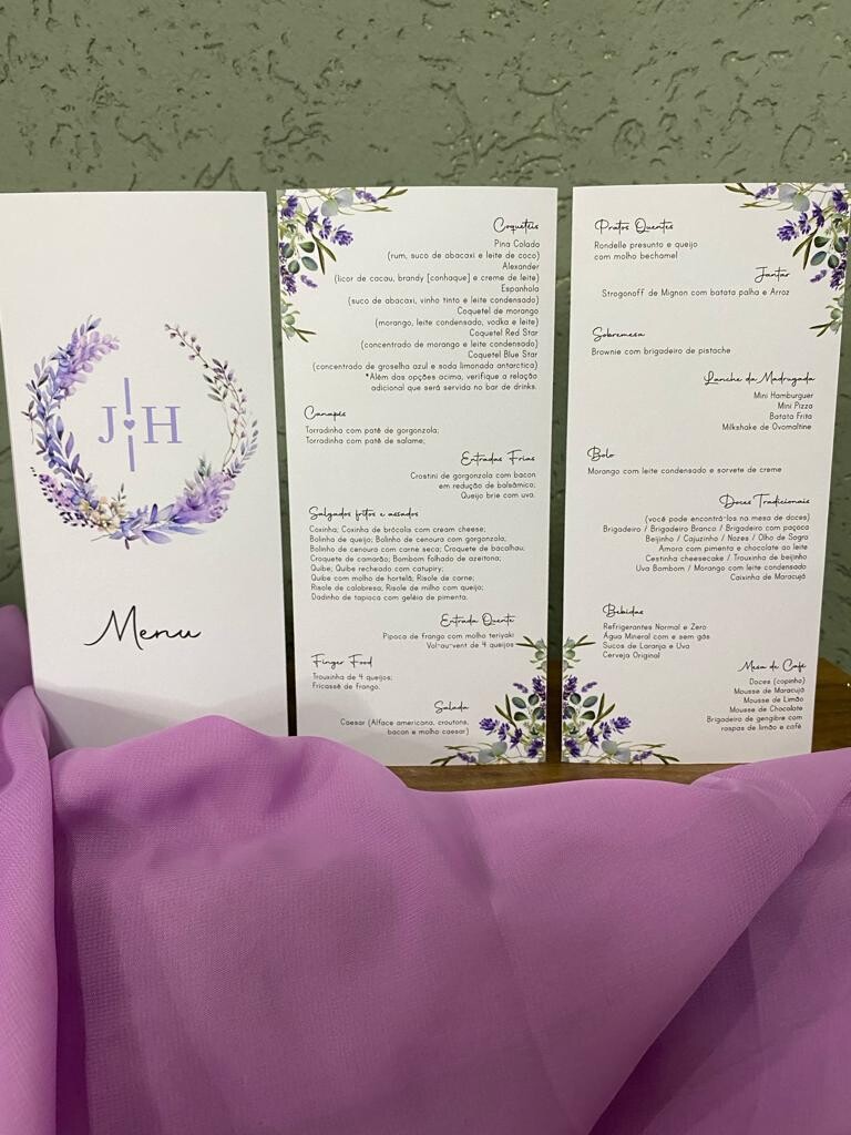 Menu de Mesa Prisma (segue Desmontado)