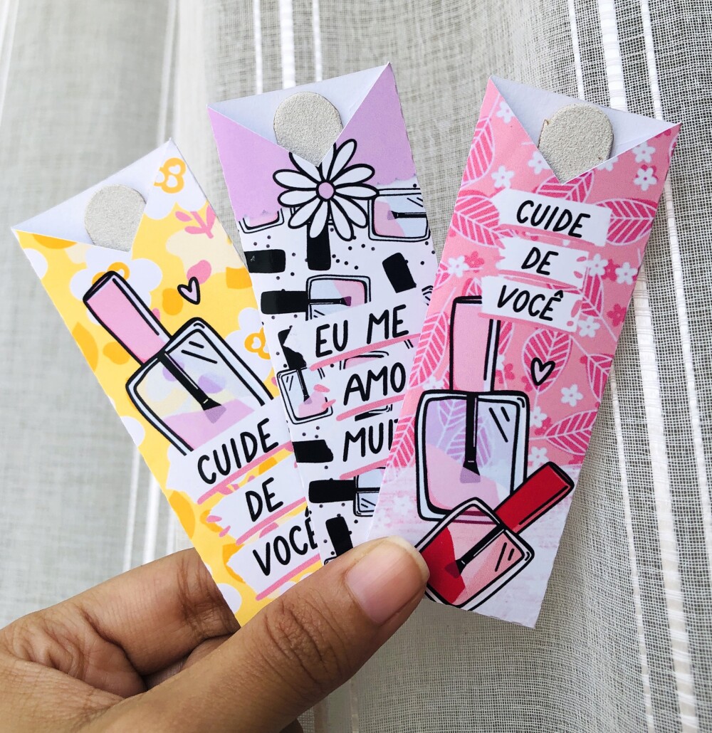 Porta Mini Lixa de Unha Personalizada + Mini Lixa