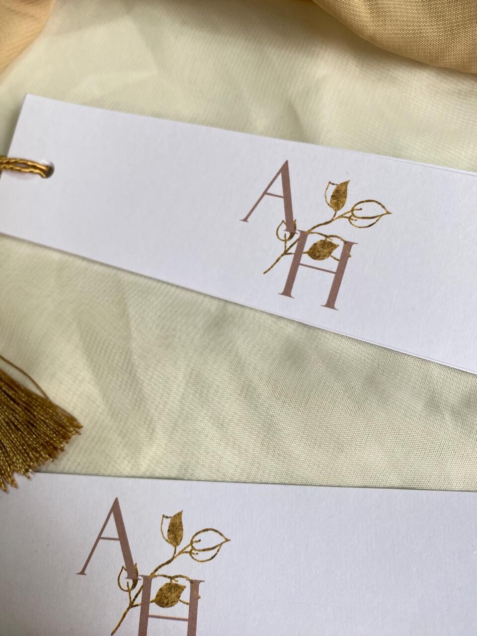Menu de Casamento em Formato de Leque