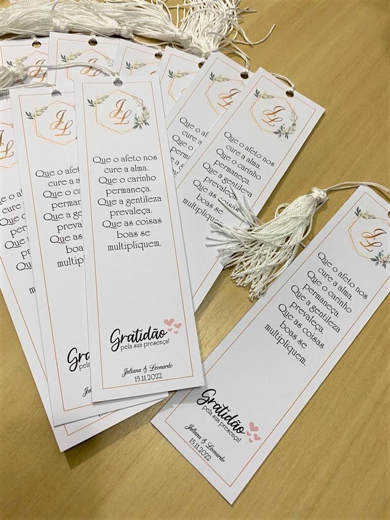 Marcador de Página / Livro Personalizado