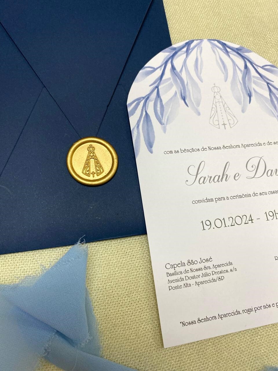 Convite de Casamento Personalizado | Papelaria Fina