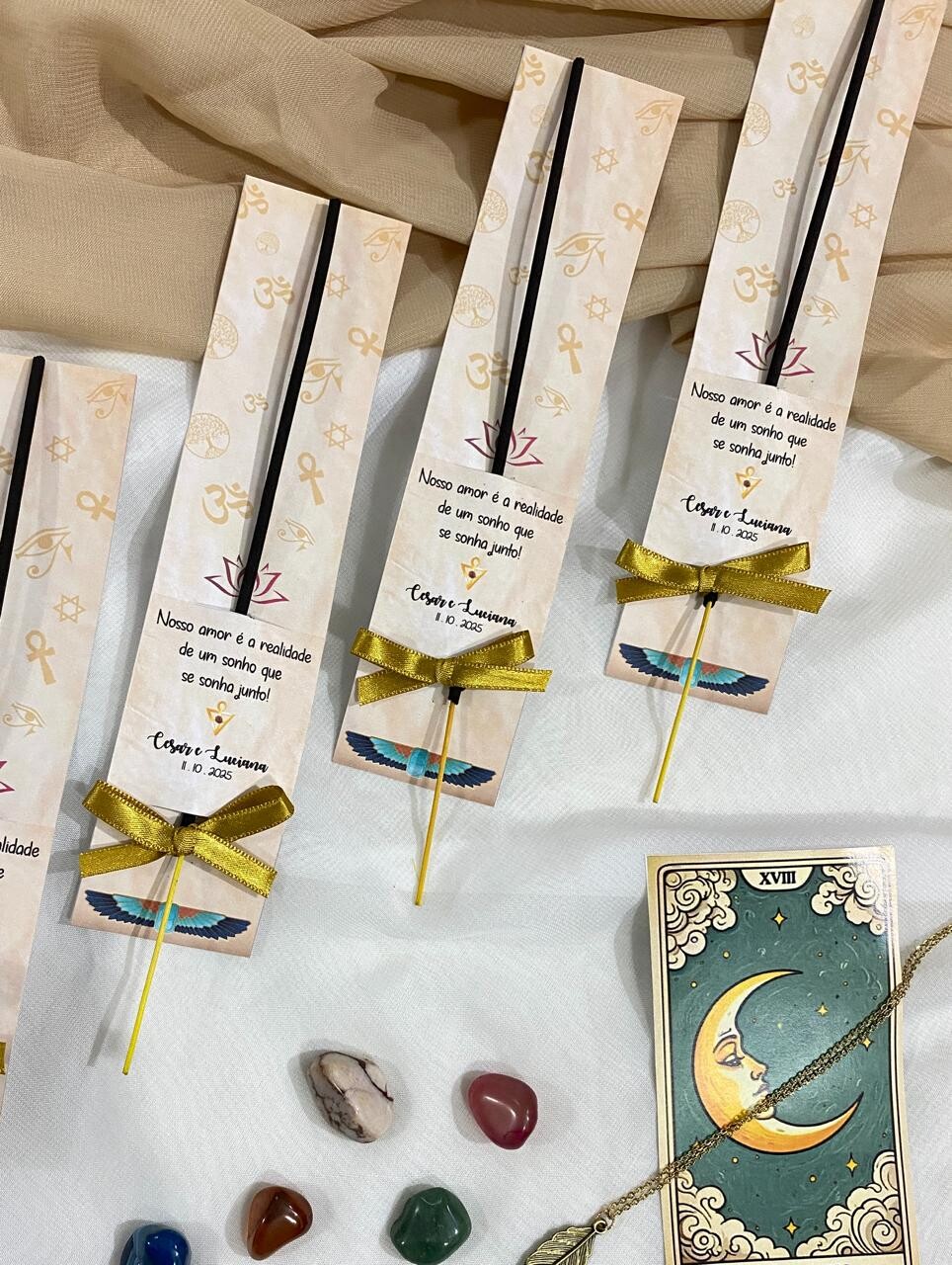 Lembrancinha Casamento Incenso com Capinha Personalizada