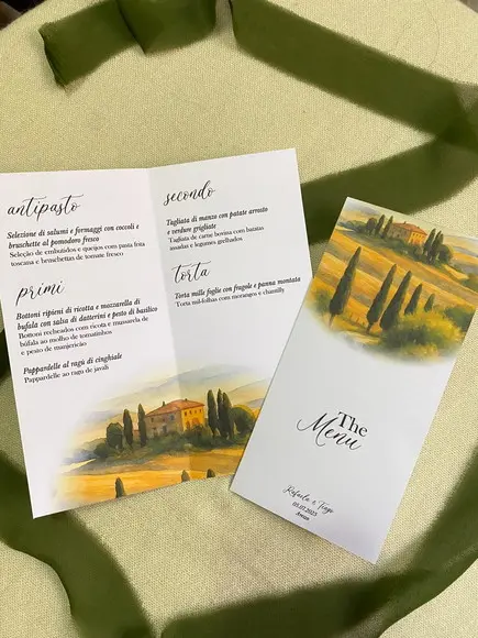 Menu Casamento (1 Dobra)