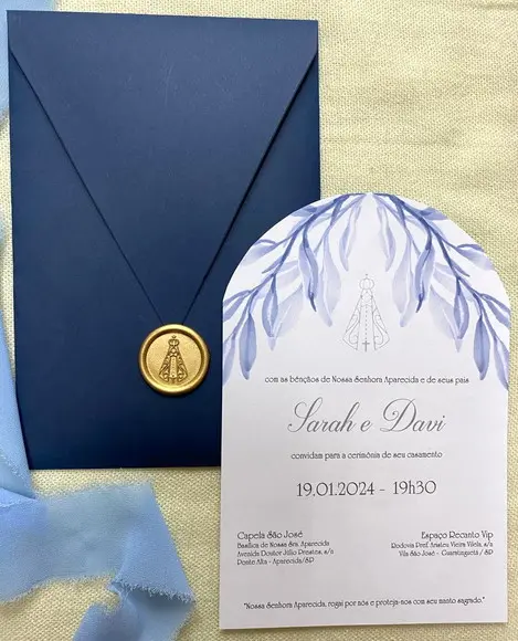 Convite de Casamento Personalizado | Papelaria Fina