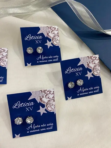Lembrancinha 15 Anos Brinco