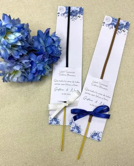 Lembrancinha Casamento Incenso com Capinha Personalizada