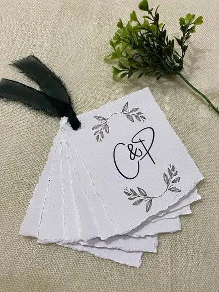 Manual dos Padrinhos - Borda Rasgada e Fita Artesanal