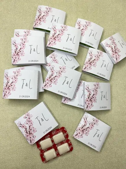 Chiclete Personalizado Casamento