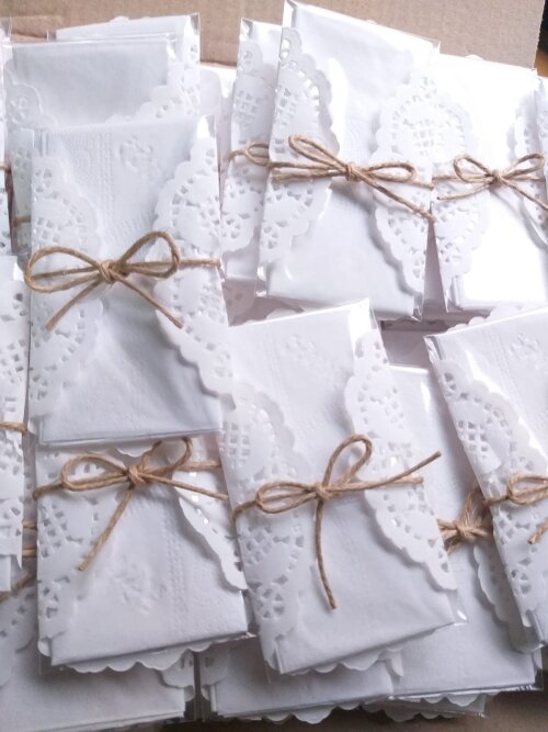 Lágrima de Alegria Rustica com Papel Rendado