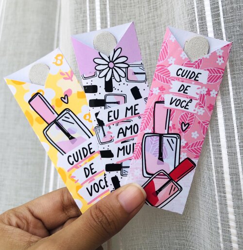 Porta Mini Lixa de Unha Personalizada + Mini Lixa