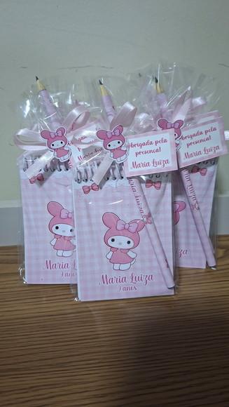 Bloquinho Lembrancinha Aniversario My Melody | Arte'K