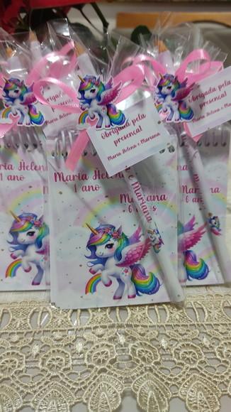 Bloquinho Lembrancinha Aniversario Unicornio | Arte'K