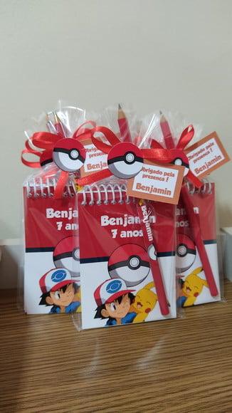 Bloquinho Lembrancinha Aniversario Pokemon | Arte'K