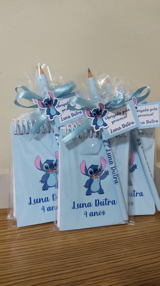 Bloquinho Lembrancinha Aniversario Stich | Arte'K