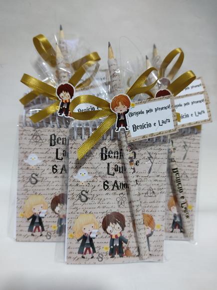 Bloquinho Lembrancinha Aniversario Harry Potter | Arte'K