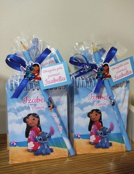 Bloquinho Lembrancinha Aniversario Lilo e Stich | Arte'K