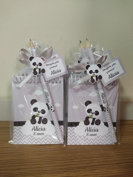 Bloquinho Lembrancinha Aniversario Panda | Arte'K