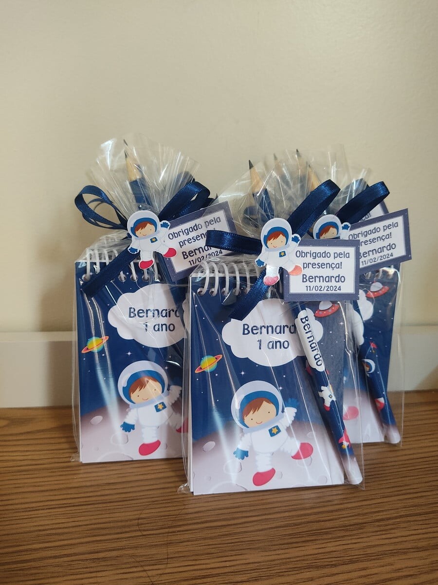 Lembrancinha Bloquinho Astronauta