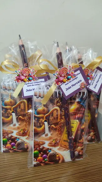 Bloquinho a Fantástica Fábrica de Chocolate c/ Lápis