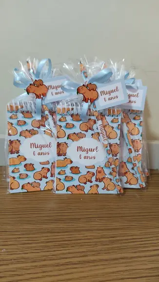 Lembrancinha Bloquinho Capivara