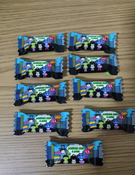 Bala Personalizada Super Heróis