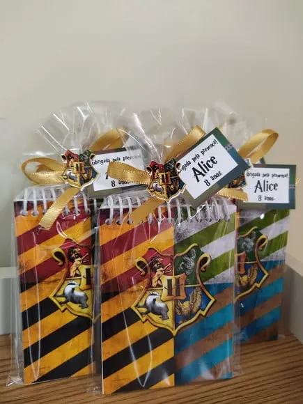Lembrancinha Bloquinho Harry Potter