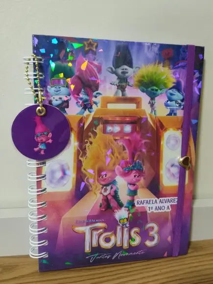 Caderno Personalizado Trolls