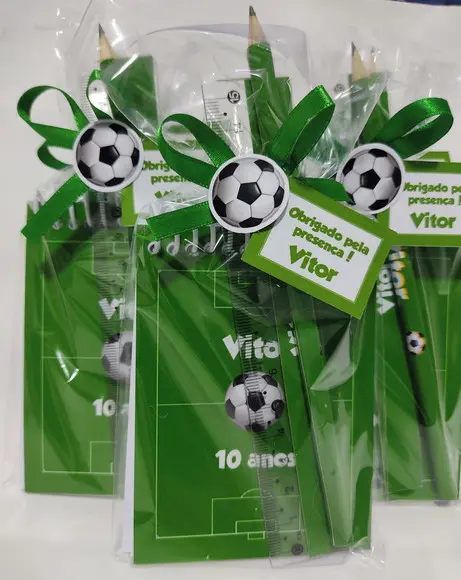 Kit Bloquinho Futebol com Lápis e Régua