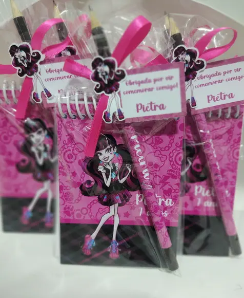 Lembrancinha Bloquinho Monster High