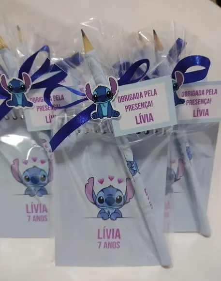 Lembrancinha bloquinho  Stich