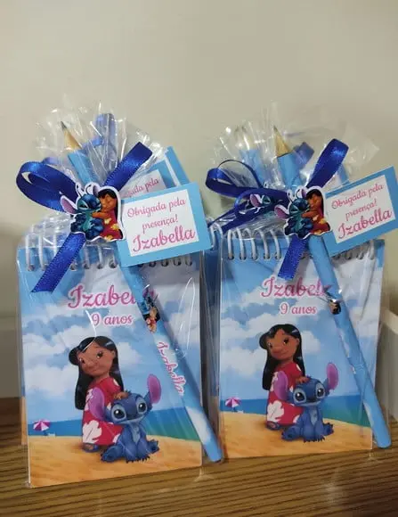 Lembrancinha Bloquinho Lilo e Stich