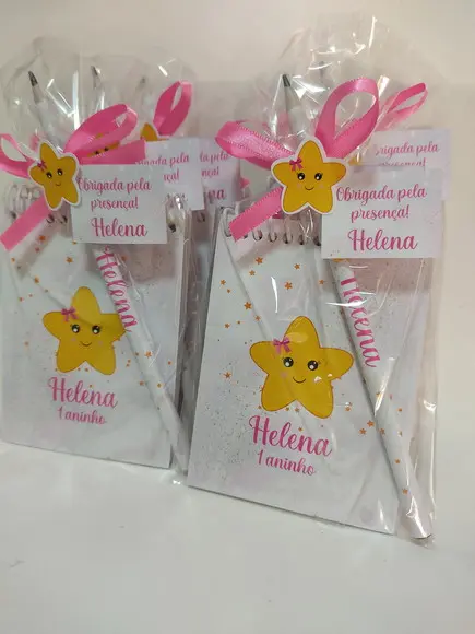 Lembrancinha Bloquinho Estrelinha