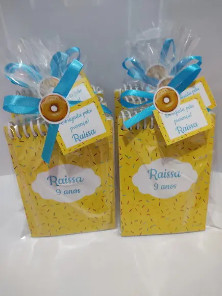 Lembrancinha Bloquinho Confeitaria