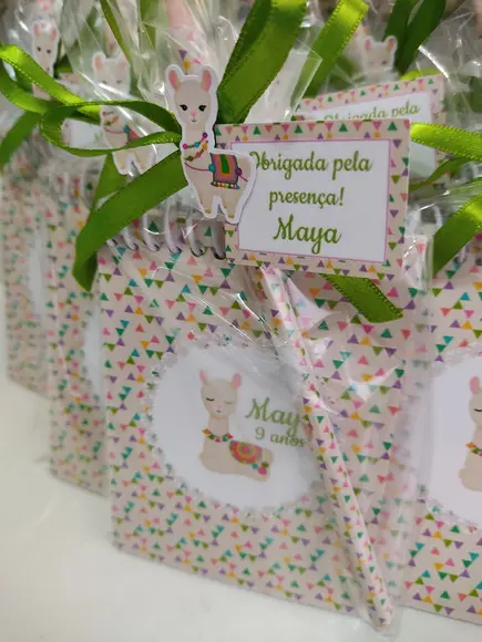 Lembrancinha bloquinho  lhama