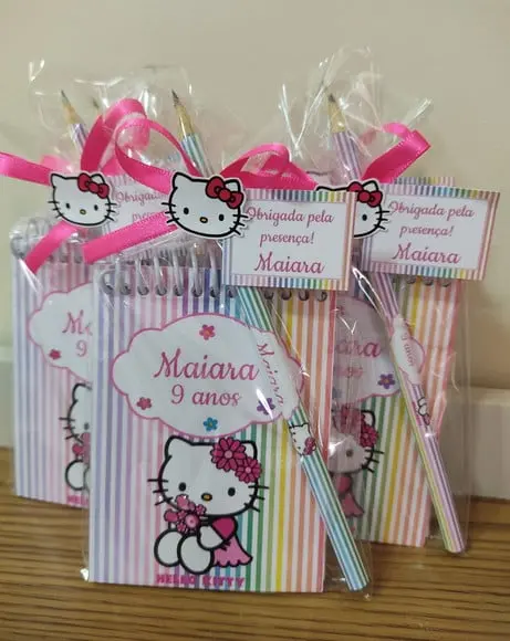 Lembrancinha Bloquinho Hello Kitty