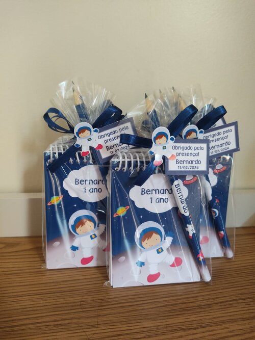 Lembrancinha Bloquinho Astronauta